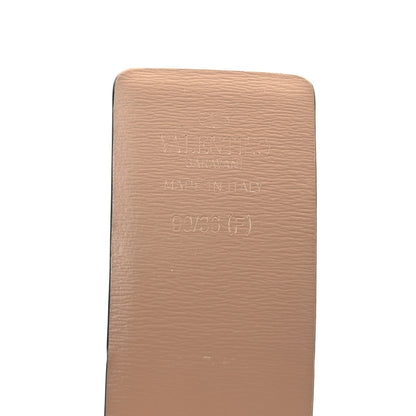 Valentino Garavani Glossy Calfskin VLogo Reversible 40mm Belt 90 36 Light Ivory Rose Cannelle 6 of 6