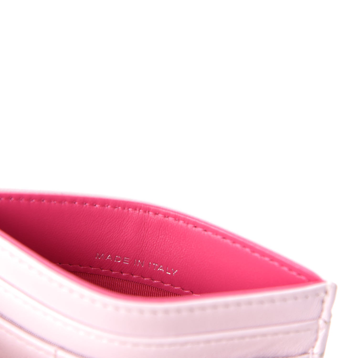 Chanel Lambskin Camellia Embossed Card Holder Pink 7 of 11