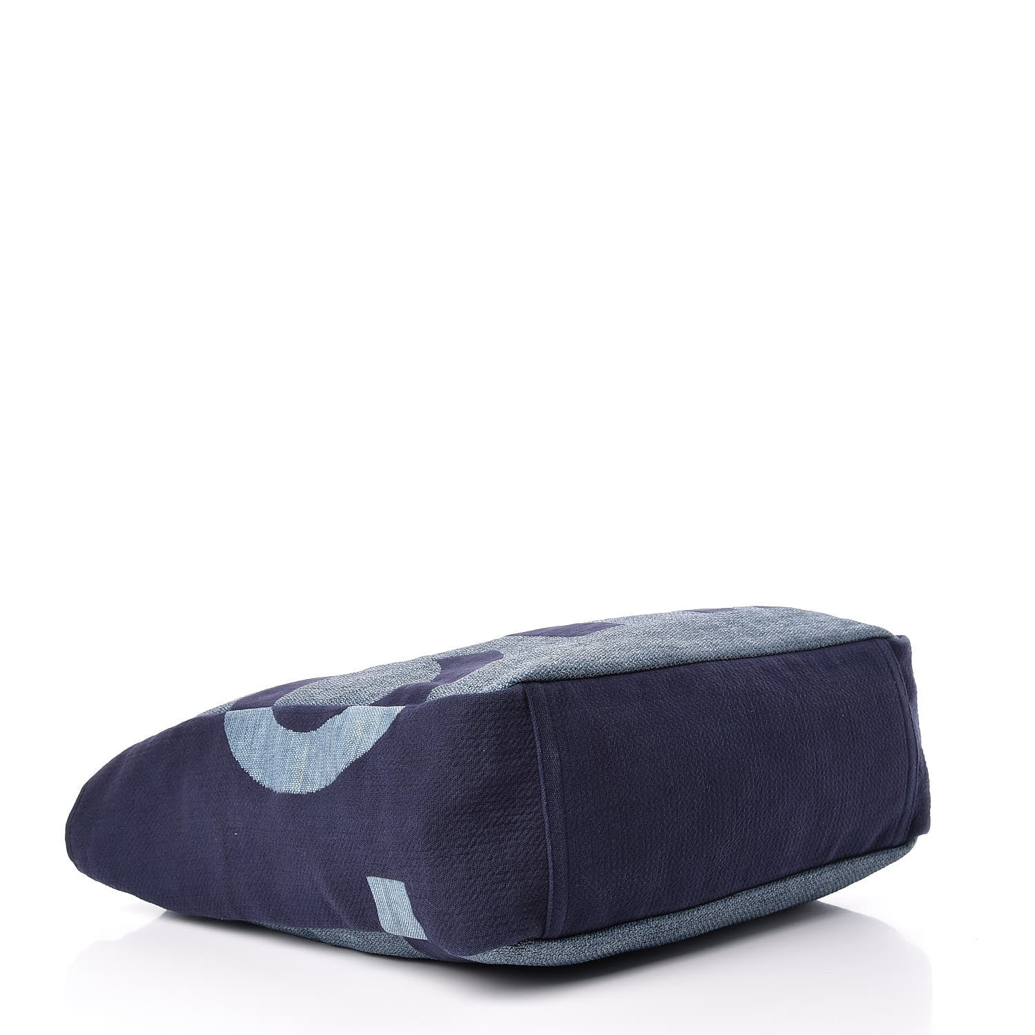 Chanel Canvas Large Shopping Tote Dark Blue 4 of 12