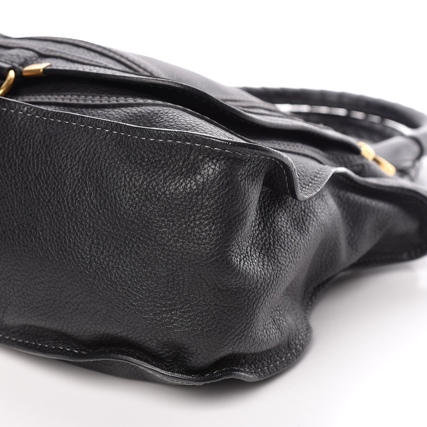 Calfskin Medium Marcie Satchel Black