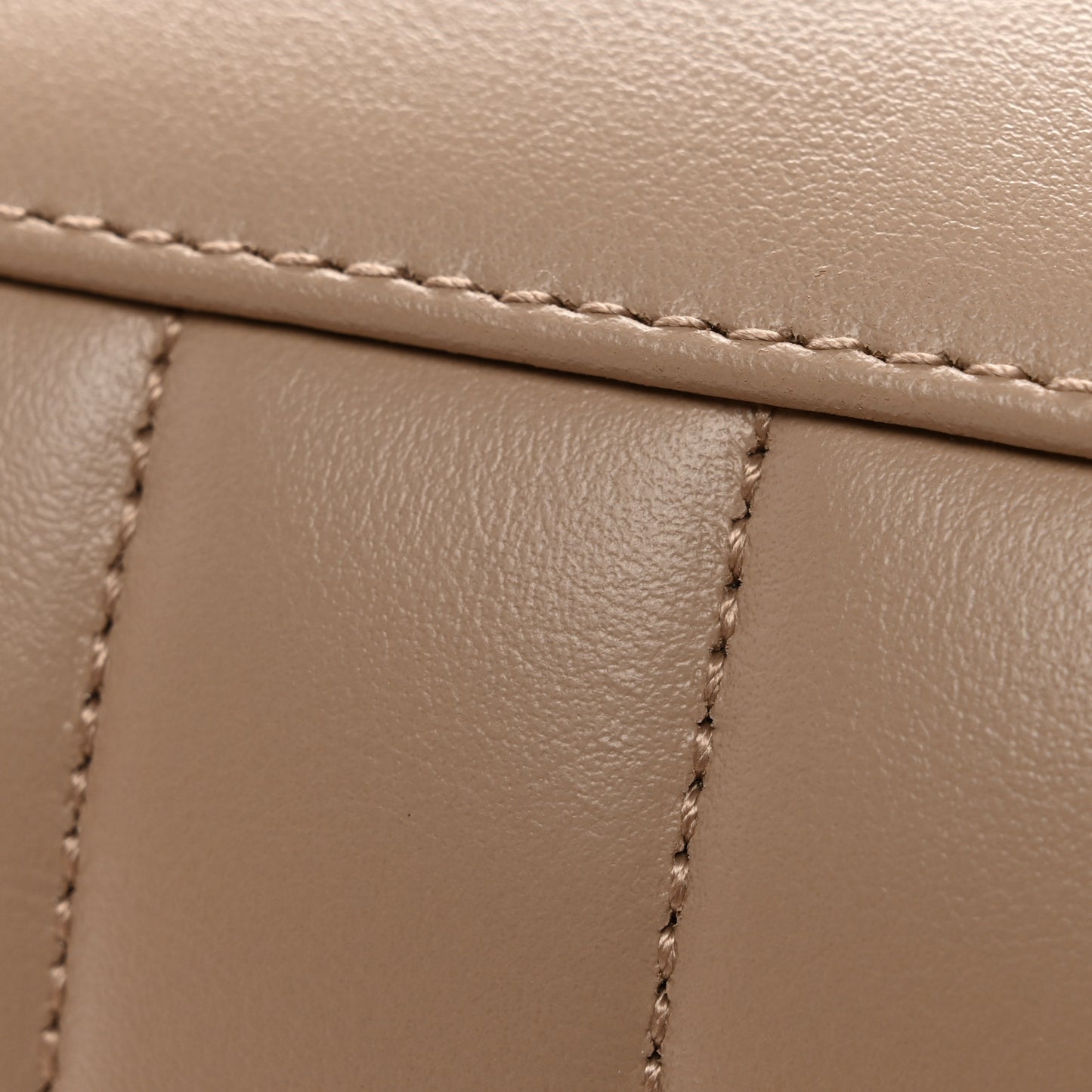 Calfskin Y Quilted Monogram Medium Loulou Chain Satchel Dark Beige