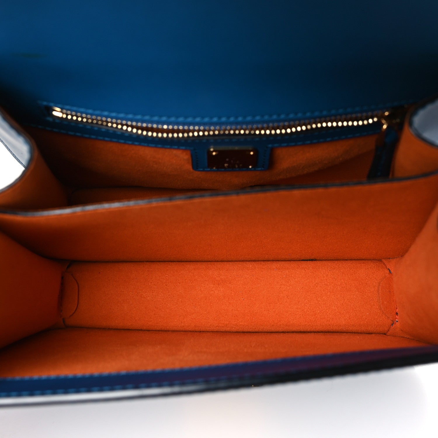 MCM Calfskin Patricia Park Avenue Crossbody Bag Blue 5 of 9