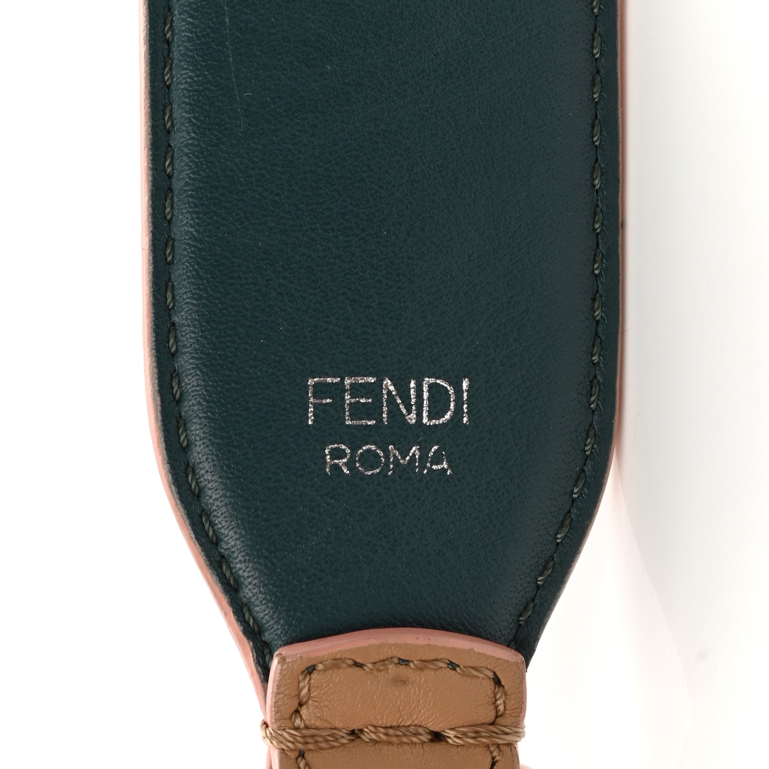 Fendi Vitello Dolce Plexiglass Bi-Color Studded Strap You Cuoio Oceano Multicolor 7 of 10