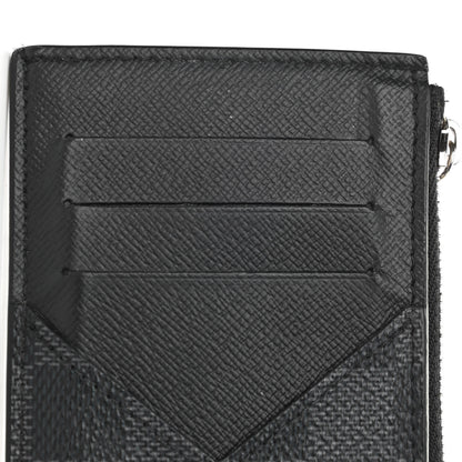 Louis Vuitton Damier Graphite Taiga Coin Card Holder 7 of 8