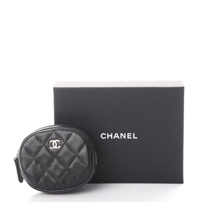 Chanel Caviar Quilted Zip Around Classic Coin Purse Black 8 of 8