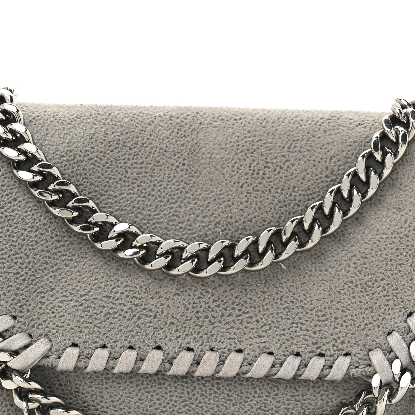 Shaggy Deer Tiny Fold Over Falabella Tote Grey