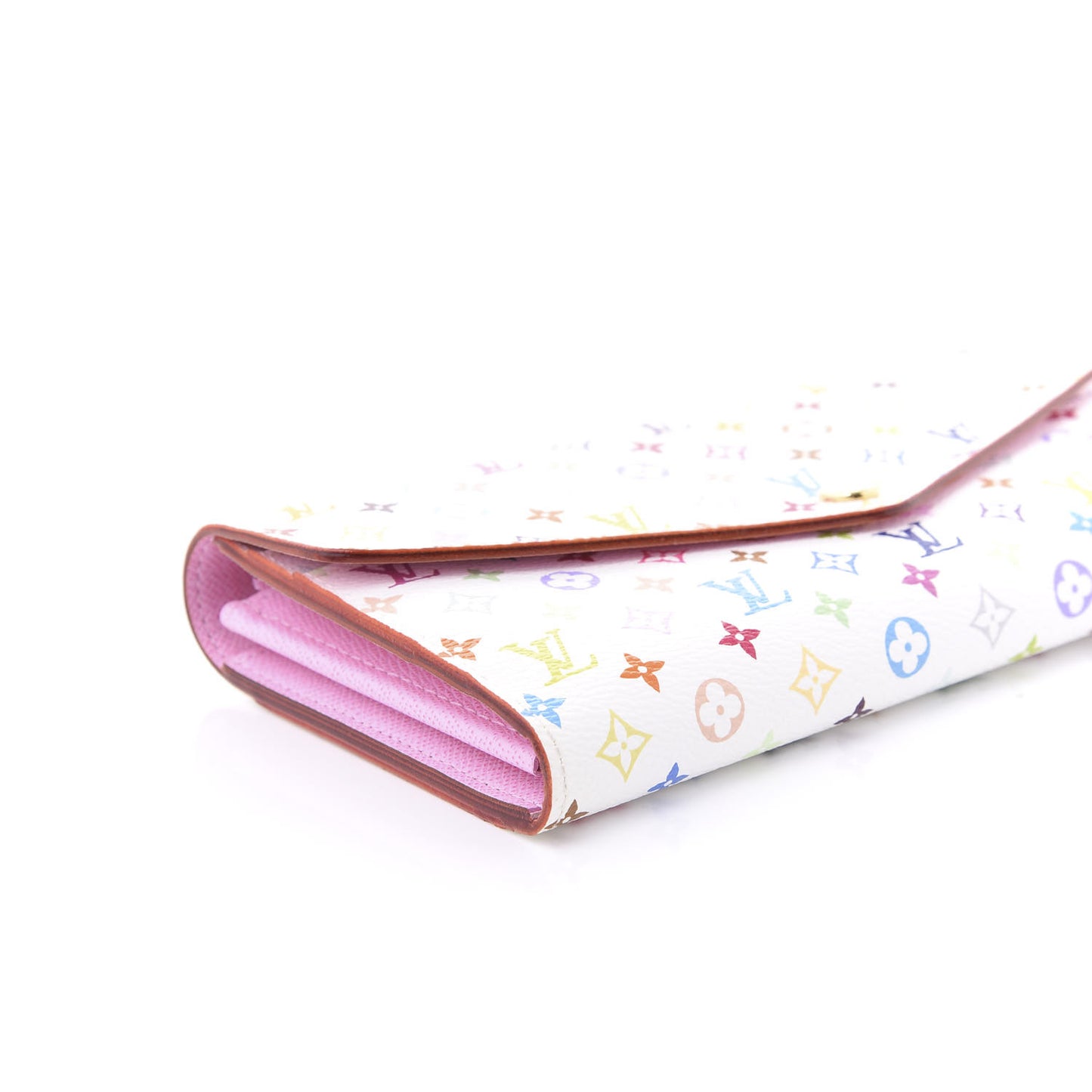 Multicolor Sarah Wallet NM White Litchi