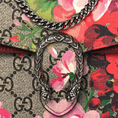 Gucci GG Supreme Monogram Blooms Super Mini Dionysus Shoulder Bag Beige Multicolor Dry Rose 7 of 9