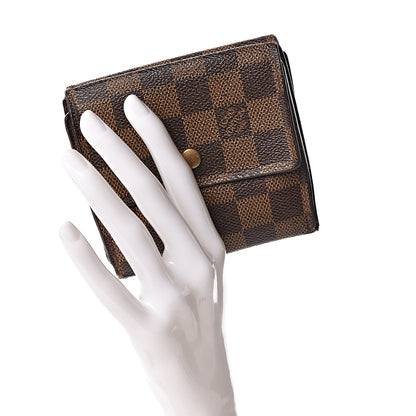 Louis Vuitton Damier Ebene Elise Wallet 2 of 14