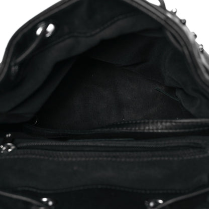 Chanel Lambskin Chevron Quilted Studded Stud Wars Backpack Black 4 of 8