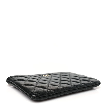 Chanel Caviar Quilted Cosmetic Case Black 4 of 9