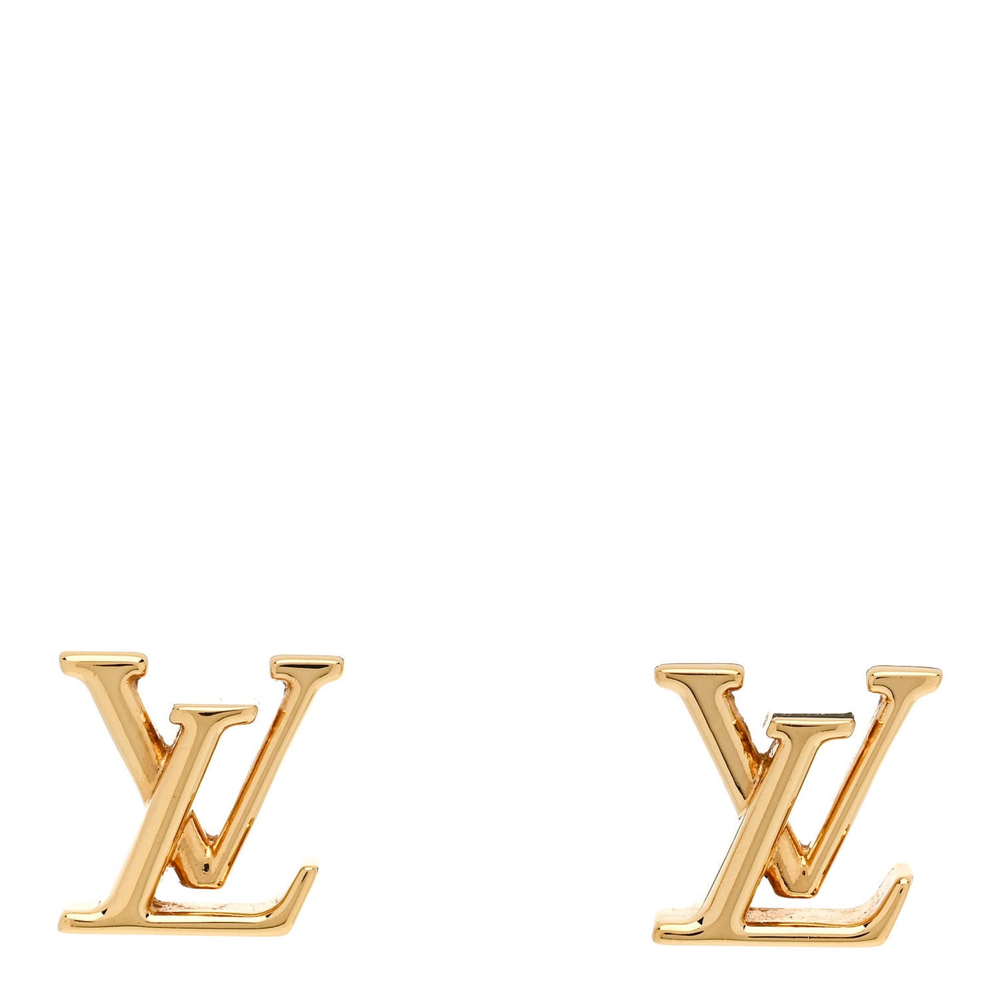 Metal LV Iconic Earrings Gold