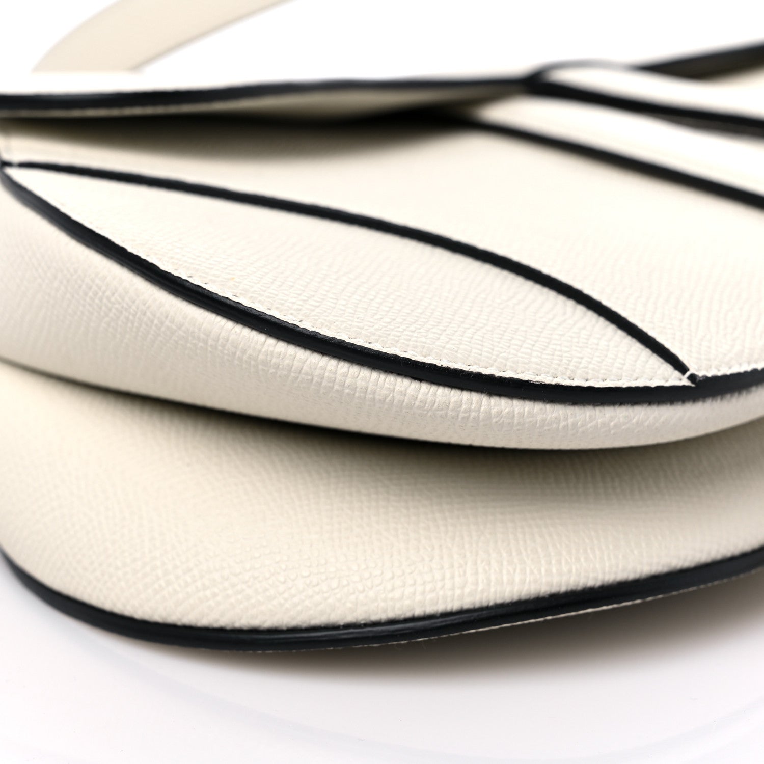Christian Dior Grained Calfskin Saddle Bag With Strap Latte 8 of 11