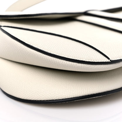 Christian Dior Grained Calfskin Saddle Bag With Strap Latte 8 of 11