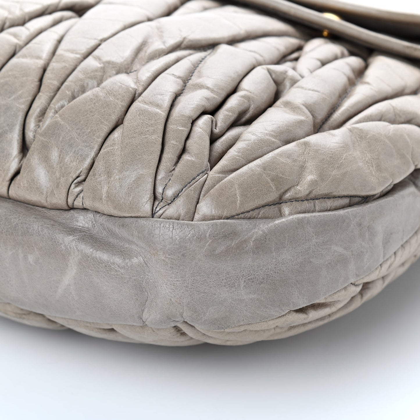 Nappa Matelasse Coffer Hobo Fumo