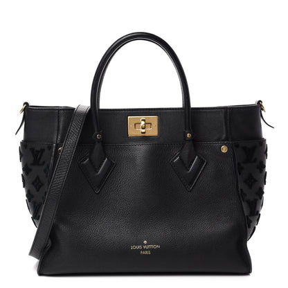 Louis Vuitton Calfskin Monogram Tufting On My Side Black 1 of 12