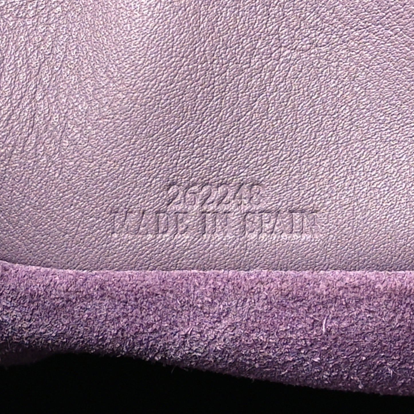 Calfskin Monochrome Flamenco Knot Clutch Pale Aubergine Glaze