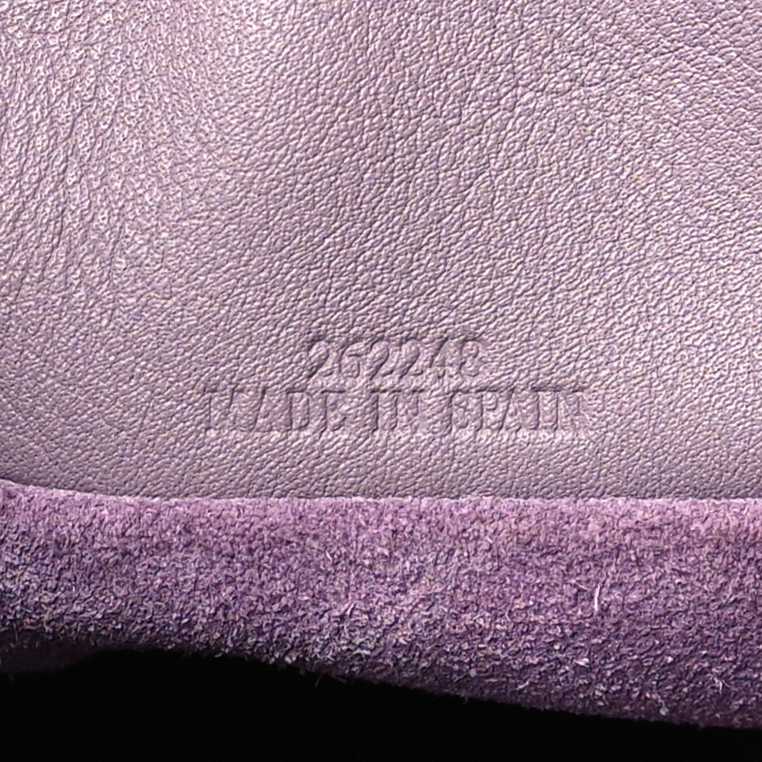 Loewe Calfskin Monochrome Flamenco Knot Clutch Pale Aubergine Glaze 7 of 10