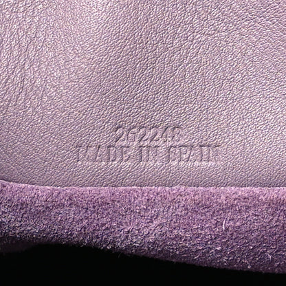 Loewe Calfskin Monochrome Flamenco Knot Clutch Pale Aubergine Glaze 7 of 10