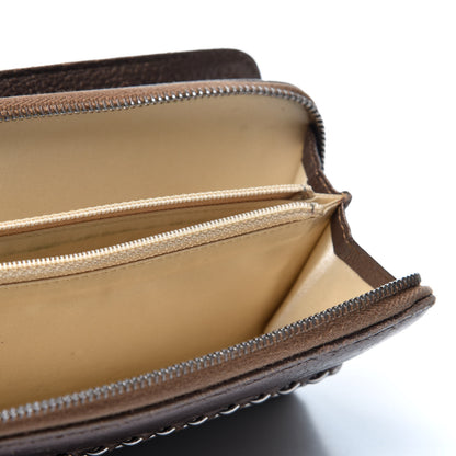 Chanel Metallic Calfskin Chain Zip Around Wallet Brown 5 of 14