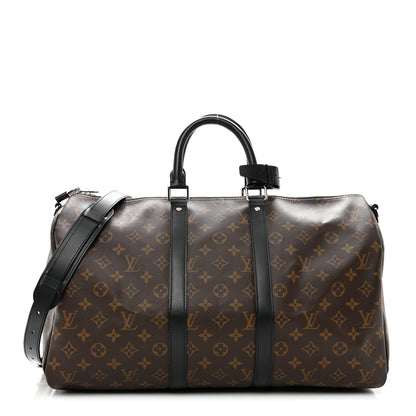 Louis Vuitton Monogram Macassar Keepall Bandouliere 45 1 of 9