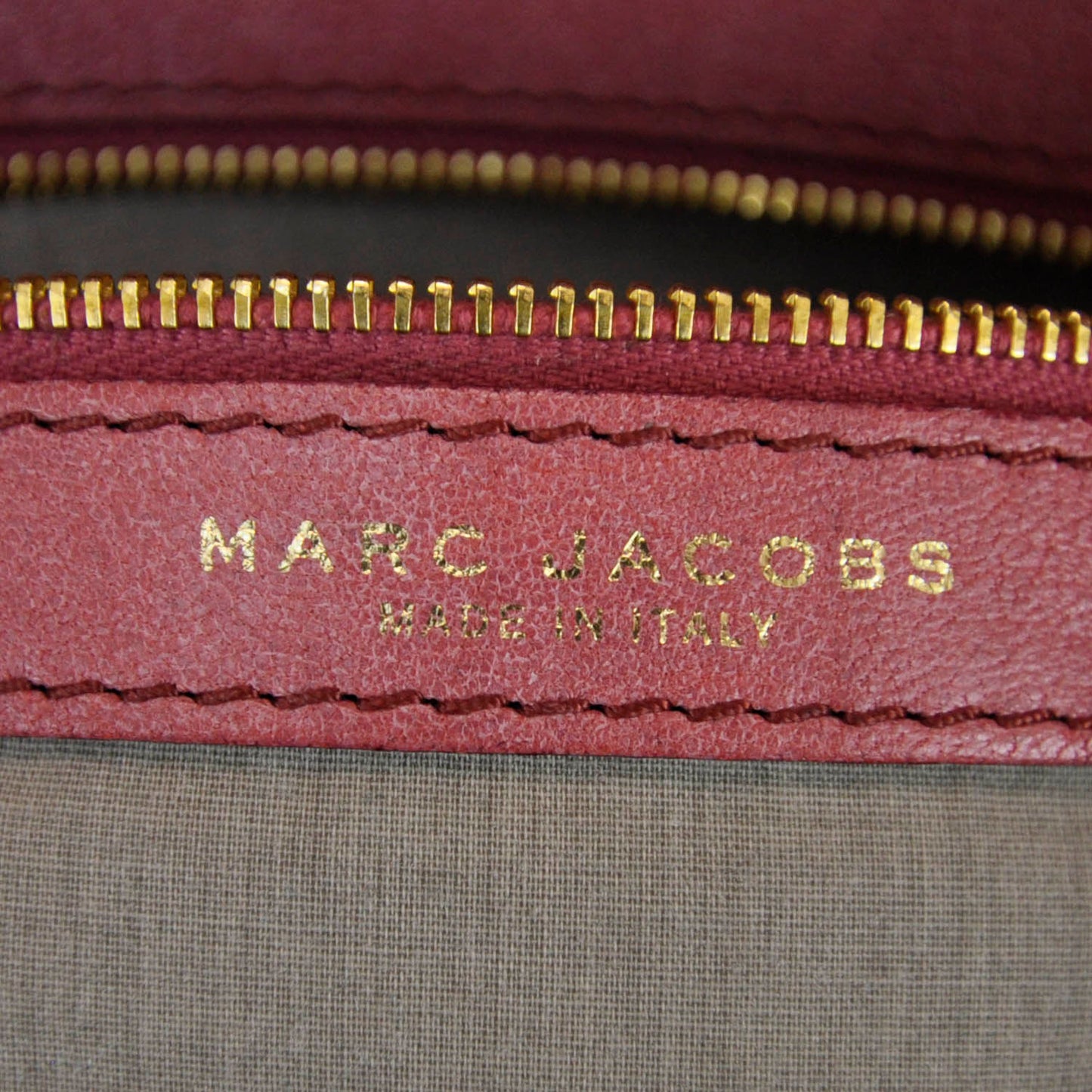 Leather Quilted Bruna Tote Raspberry
