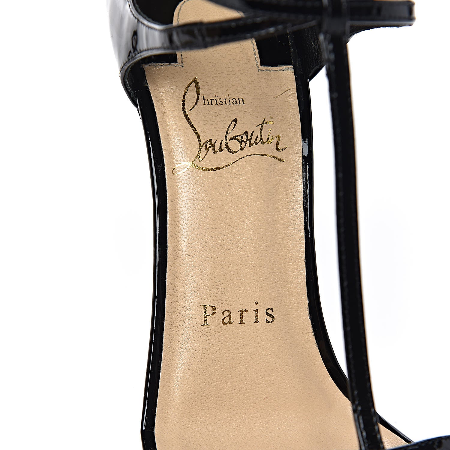 Christian Louboutin Patent Benedetta 120 Sandals 35 Black 6 of 11