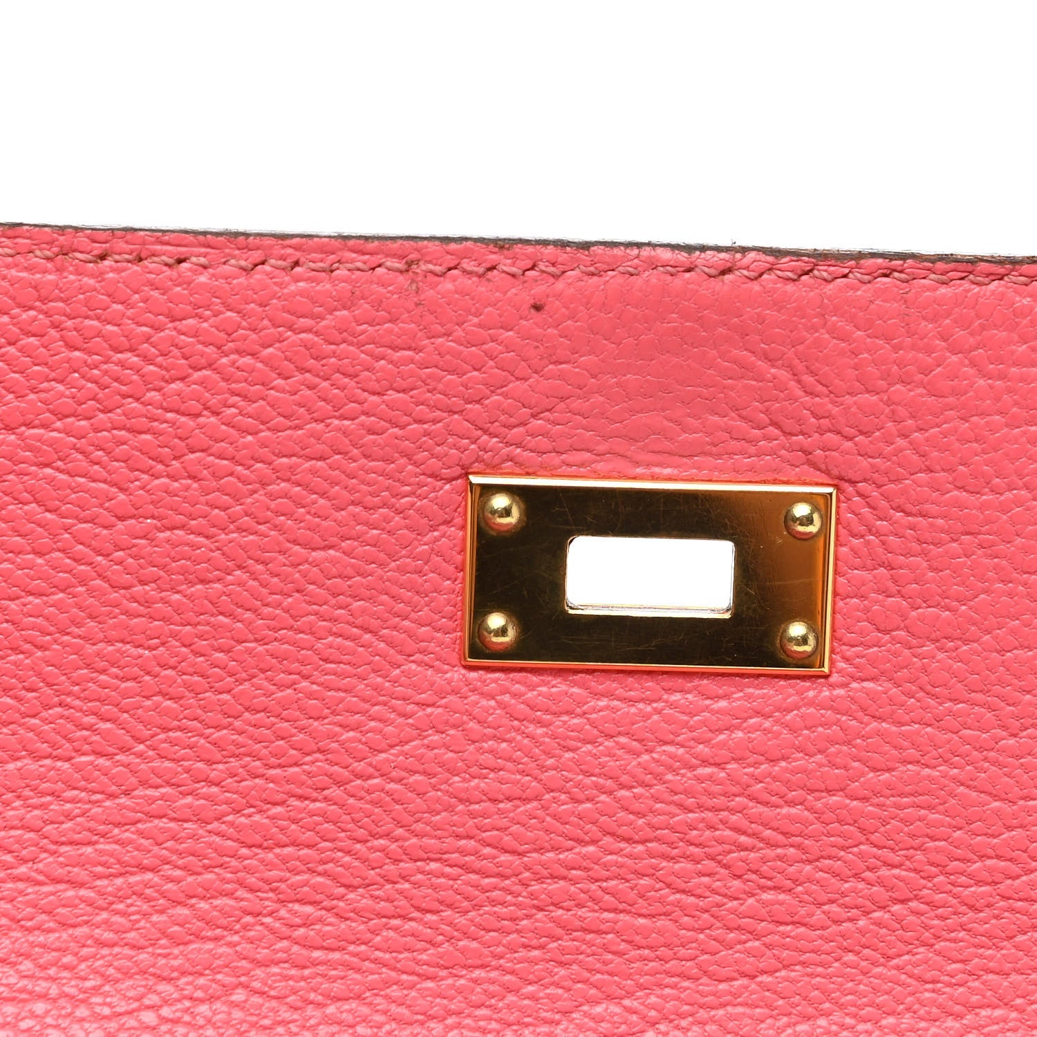 Hermes Chevre Mysore Kelly Longue Wallet Rose Azalee 9 of 17