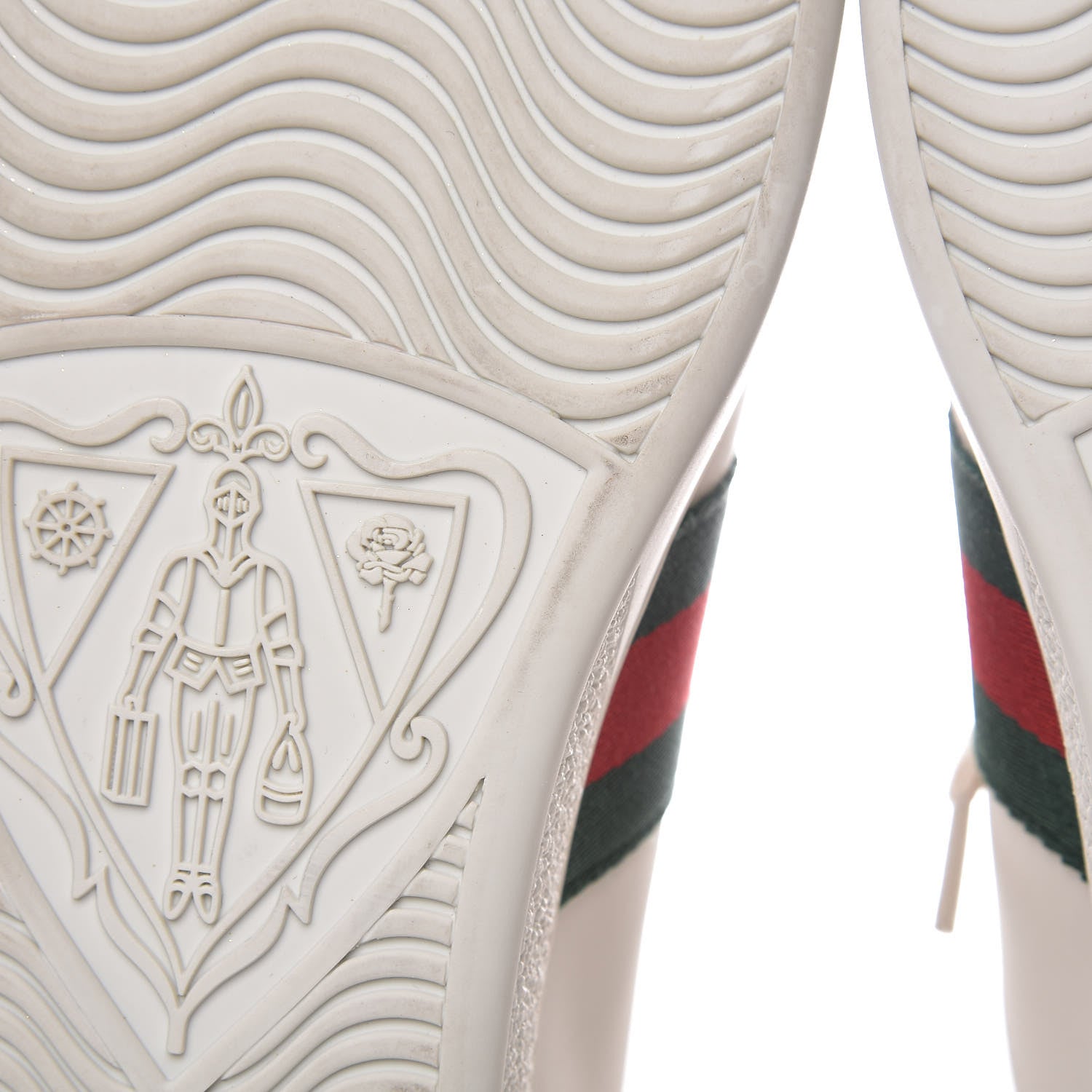 Gucci X SEGA Calfskin Ayers Web Guccy Womens Ace Sneakers 39 White 11 of 12