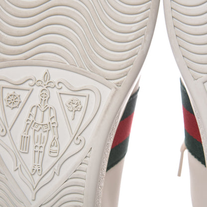 Gucci X SEGA Calfskin Ayers Web Guccy Womens Ace Sneakers 39 White 11 of 12