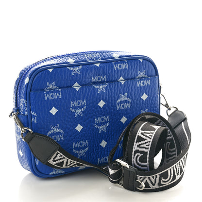 MCM Visetos Klassik Crossbody Bag Blue 2 of 10