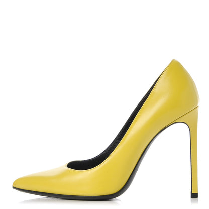 Saint Laurent Calfskin Classic Paris 105 37 Yellow 1 of 9