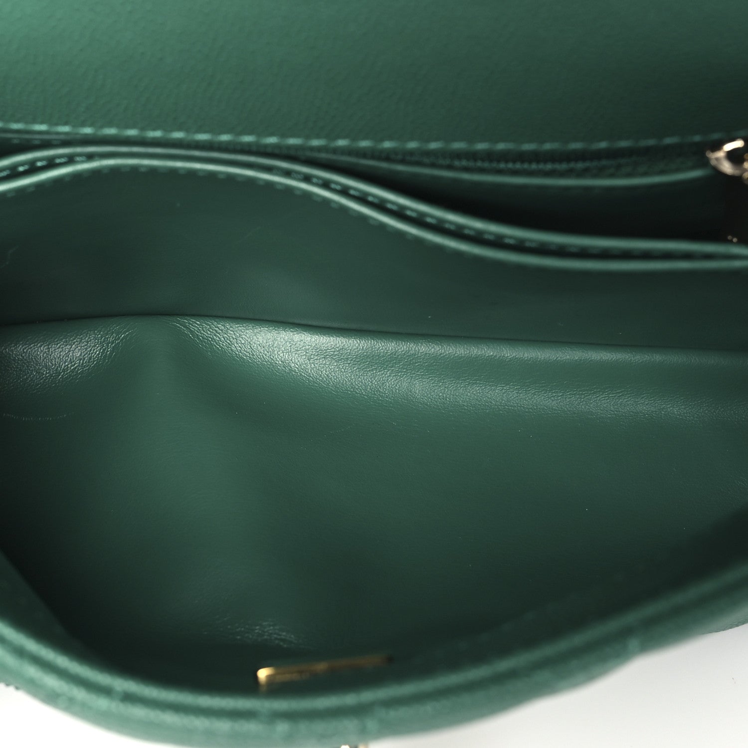 Chanel Caviar Quilted Mini Coco Handle Flap Green 5 of 10