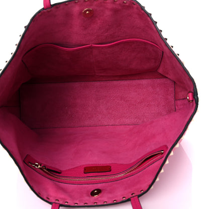 Valentino Garavani Grained Calfskin Rockstud Shoulder Tote Peony 5 of 18
