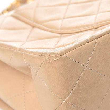 Chanel Lambskin Quilted Small Double Flap Beige 15 of 16