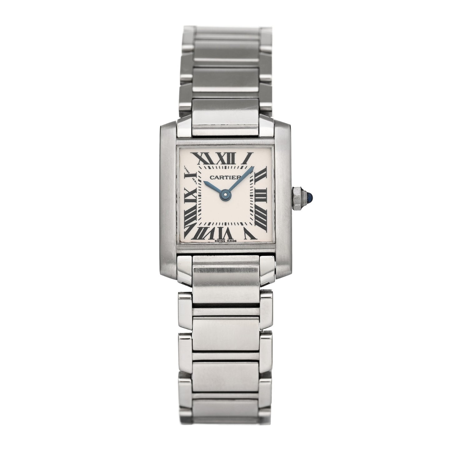 Stainless Steel 20mm Tank Francaise Quartz Watch