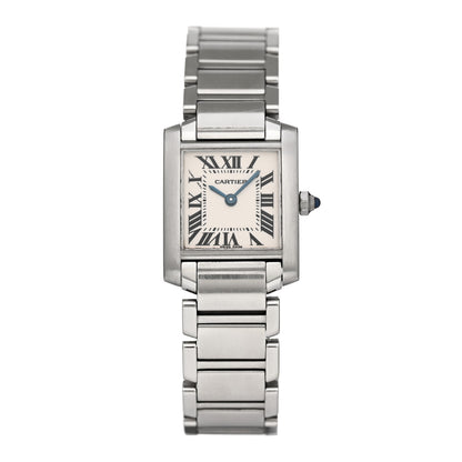 Cartier Stainless Steel 20mm Tank Francaise Quartz Watch 1 of 4