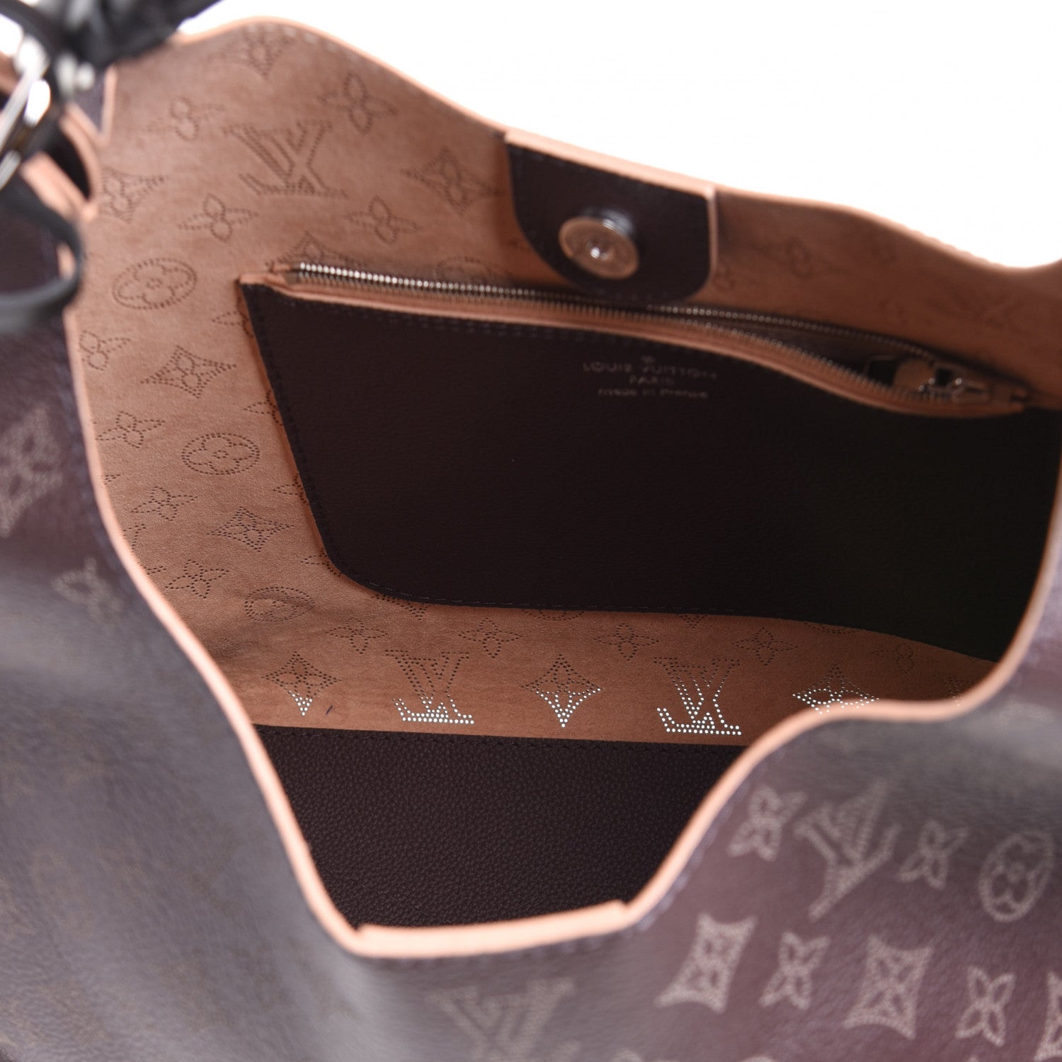 Louis Vuitton Mahina Carmel Hobo Chocolate 4 of 4