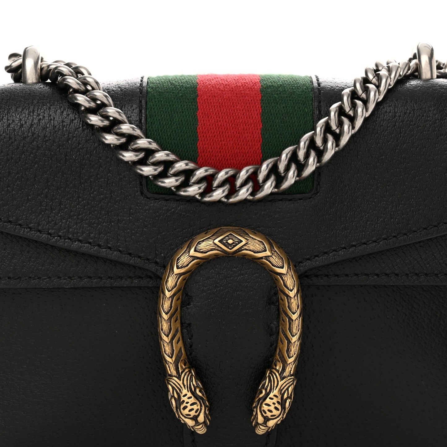 Calfskin Web Mini Dionysus Shoulder Bag Black