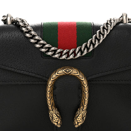 Gucci Calfskin Web Mini Dionysus Shoulder Bag Black 8 of 15