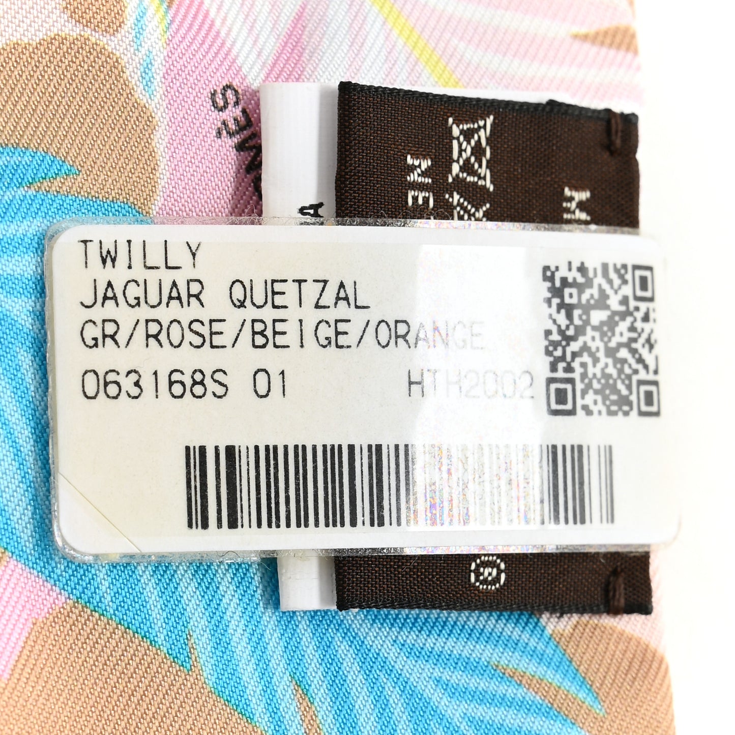 Silk Jaguar Quetzal Twilly Rose Beige Orange