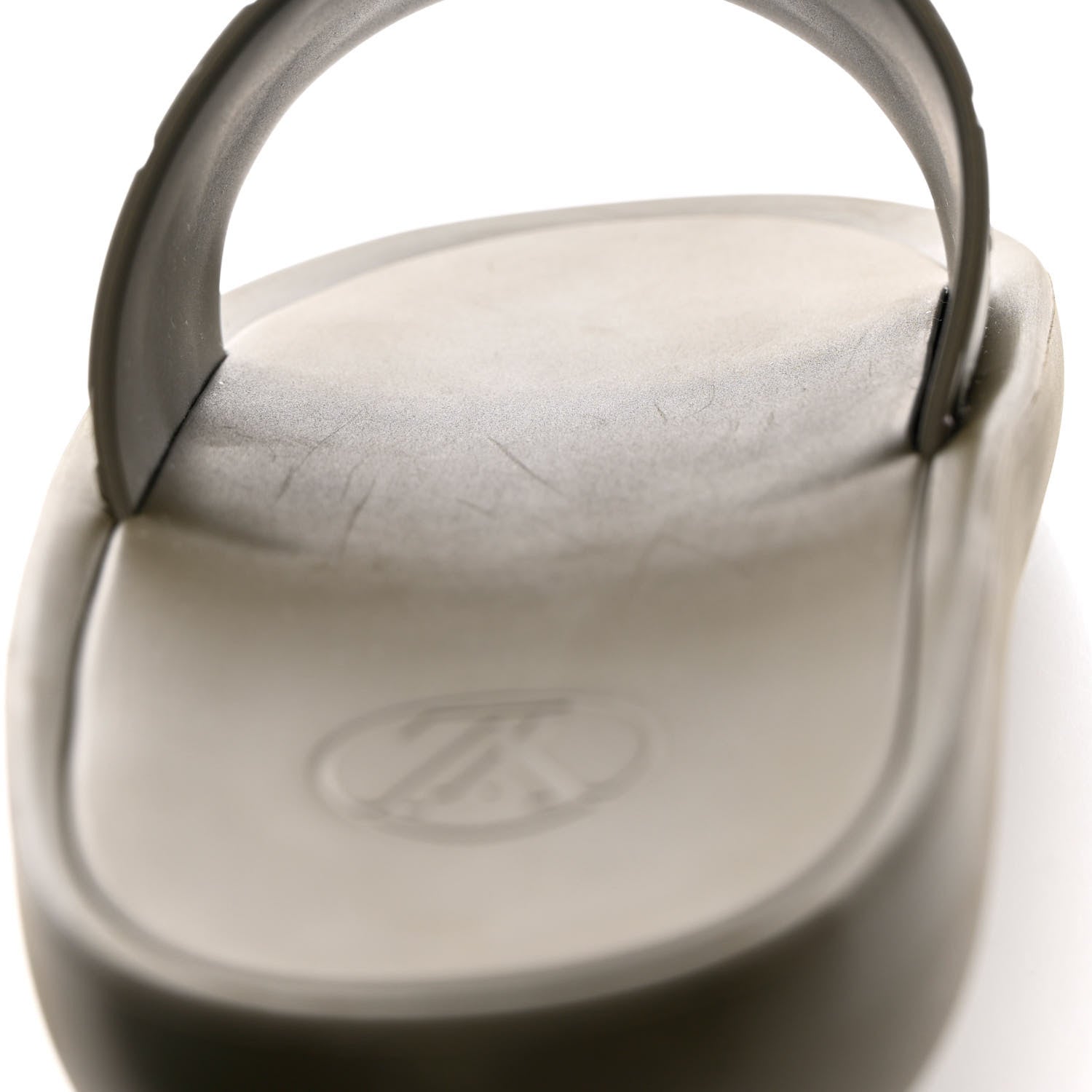 Louis Vuitton Rubber Monogram Embossed Sunbath Flat Mule 38 Kaki 10 of 10