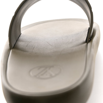 Louis Vuitton Rubber Monogram Embossed Sunbath Flat Mule 38 Kaki 10 of 10