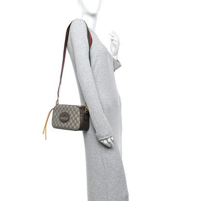 Gucci GG Supreme Monogram Web Neo Vintage Shoulder Bag Beige New Acero Crop 2 of 10