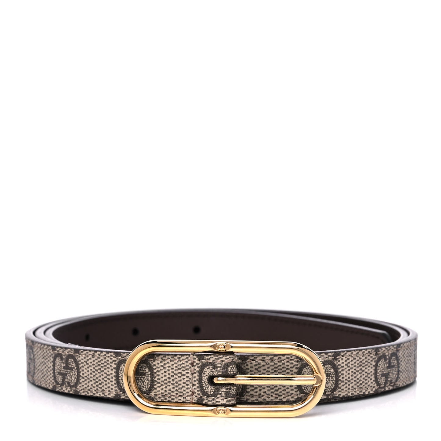 GG Supreme Monogram Jackie 1961 15mm Belt 100 40 Beige Brown