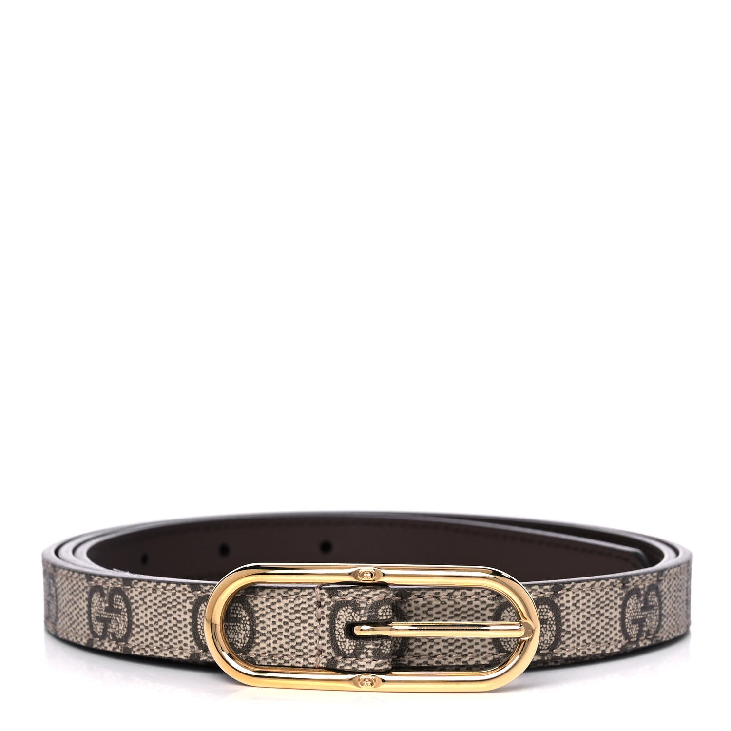 Gucci GG Supreme Monogram Jackie 1961 15mm Belt 100 40 Beige Brown 1 of 6