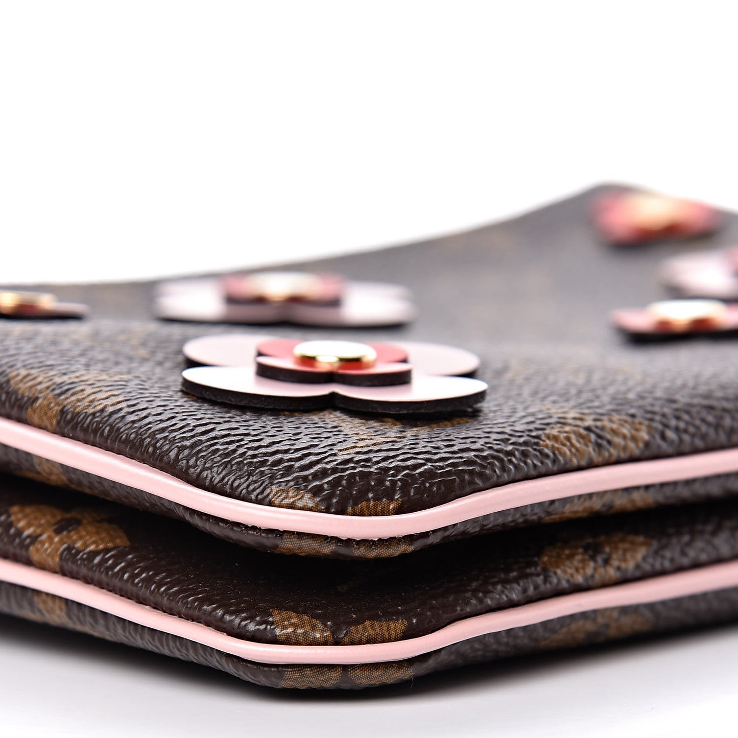 Monogram Blooming Flowers Double Zip Pochette