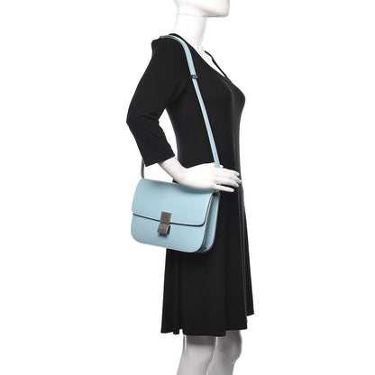 Celine Box Calfskin Medium Classic Box Flap Bag Pool 2 of 13
