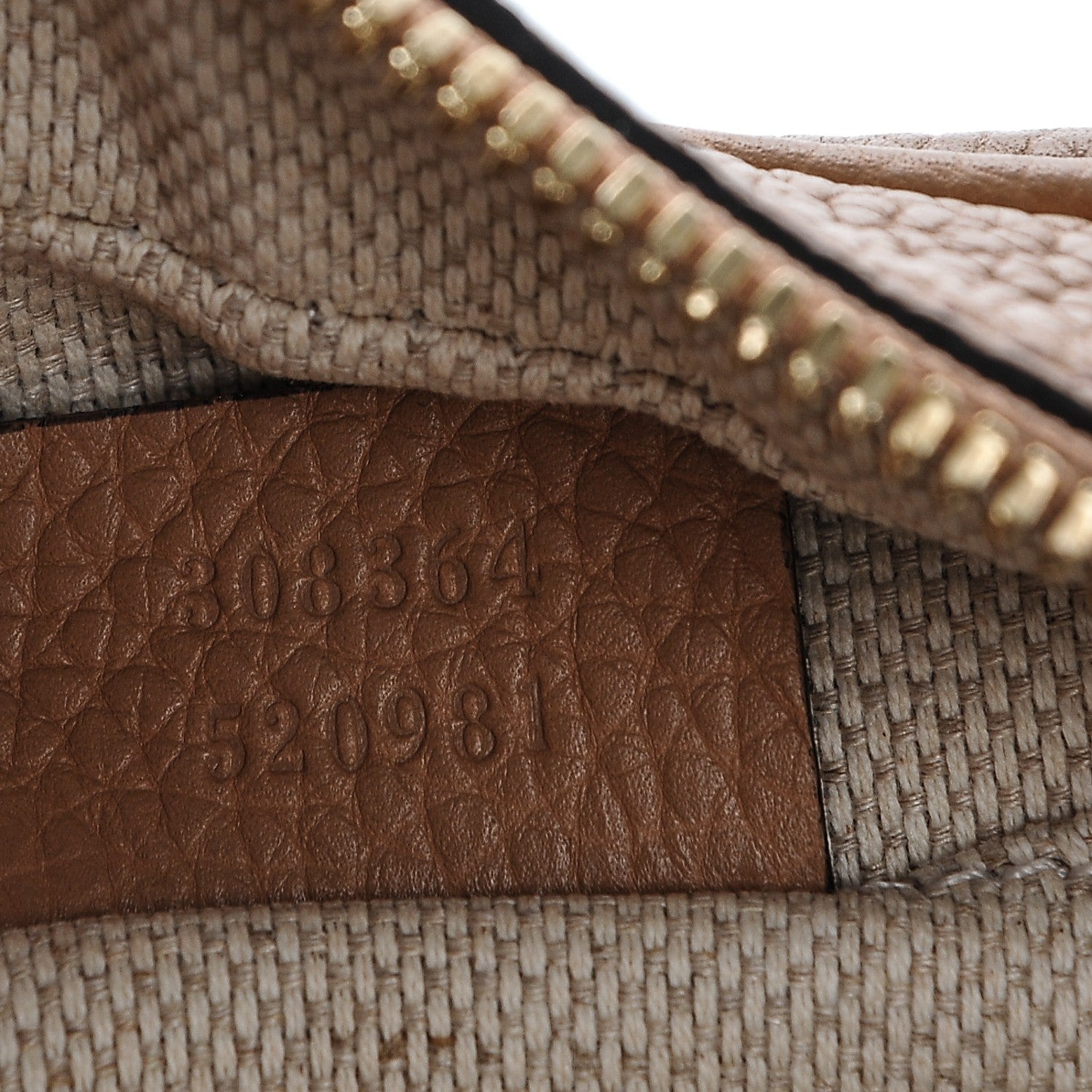 Gucci Pebbled Calfskin Small Soho Disco Bag Rose Beige 7 of 7
