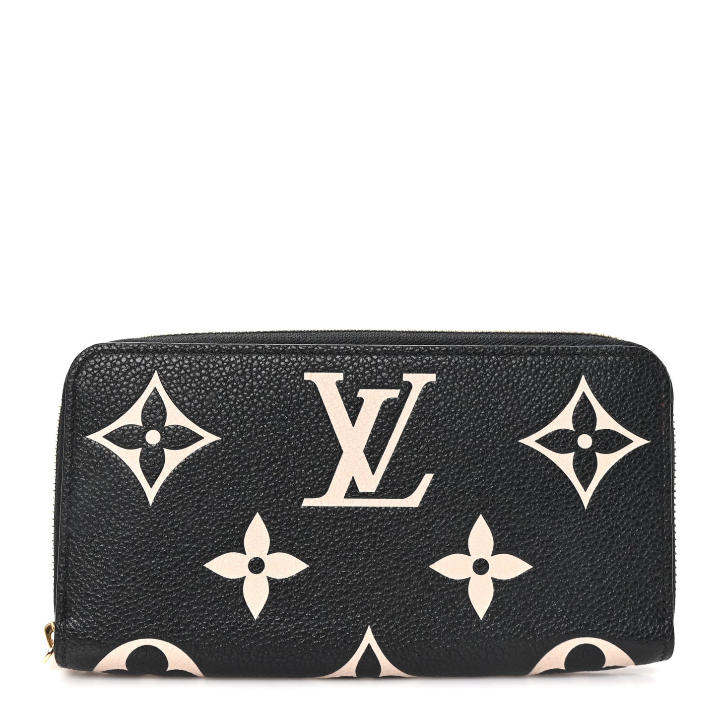 Empreinte Monogram Giant Zippy Wallet Black Beige